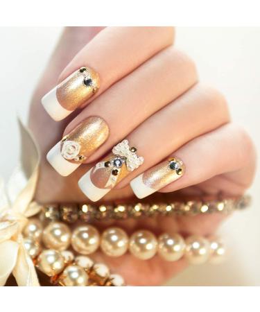10 Piece 3D Nail Brushes Art Set with Acrylic Rhinestone Handles - Nail Painting Design Pen Brushes for Ombre and Acrylic Nail Art - Buy Online on GoSupps.com