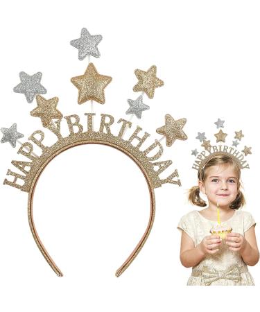 Vigorola Party Headband Hairband for Kids Adults Star Birthday Hairband Party Hair Accessories Glitter Star Head Boppers Headband Star Children's Festival Accessories for Party Holiday Birthday - Buy Online on GoSupps.com