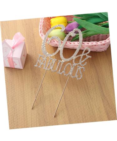 Vaguelly 60 Cupcake Appetizer Picks Birthday Cake Decor Dessert Toppers Party Food Picks Number Cake Decorations Crystal Birthday Acrylic Cake Picks Glitter Big Crown Bride Golden Size 1 - Buy Online on GoSupps.com