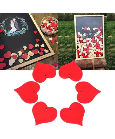 Adorable Red Heart Wooden Pendants for Crafts Weddings & Home Decor International Shipping Available - Buy Online on GoSupps.com