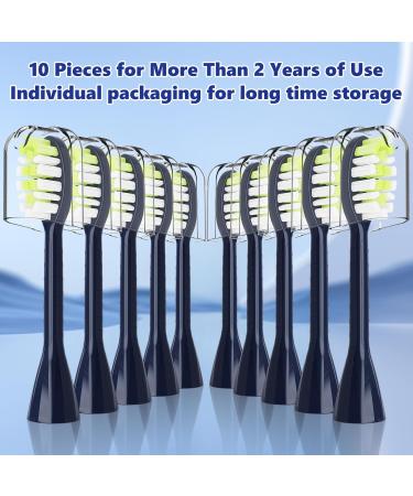 10 Pack Compatible Philips One Series Sonicare Replacement Brush Heads - Midnight Navy Blue for HY1100 HY1200 BD100/AZ Electric Toothbrush - Buy Online on GoSupps.com