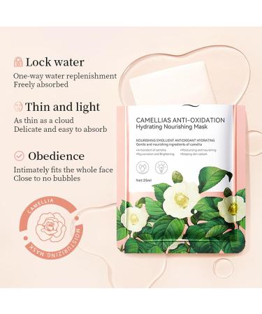 Hydrating Facial Skin Care Sets for Women & Teens | Camellia Skin Care Routine Kit - Toner Serum Lotion Cleanser & Mask - Buy Online on GoSupps.com