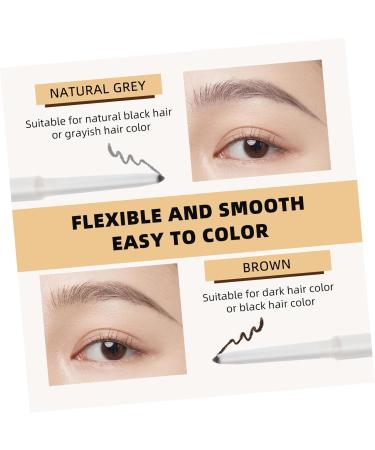 FOMIYES 6 Pcs Double-headed Waterproof Eyebrow Pencil Waterproof Brow Pencil 2 in 1 Brow Pen Makeup Pen Wild - Buy Online on GoSupps.com