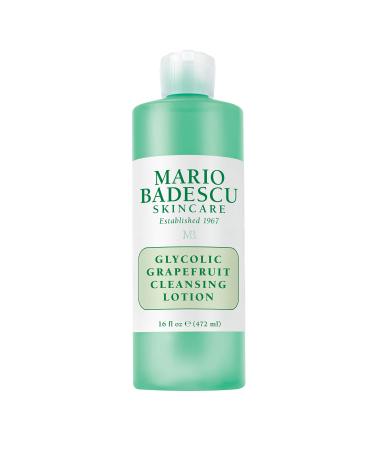 Mario Badescu Glycolic Grapefruit Cleansing Lotion for Combination and Oily Skin | Exfoliating Toner that Deeply Cleans |Formulated with Glycolic Acid & Grapefruit Extract 16 Fl Oz (Pack of 1)