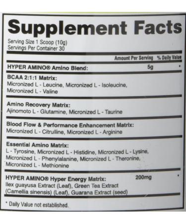 Buy Gaspari Nutrition HYPERAMINO Strawberry Kiwi â€“ Complete Amino Acid & Energy Fuel (10.58 oz) - Buy Online on GoSupps.com