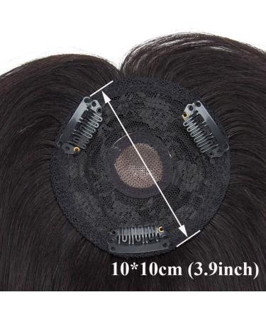 12" SEGO Hair Toppers with Fringe for Thinning Hair Women #1B Natural Black 100% Remy Real One Piece Clip in Bangs Human Hair Extension Hairpieces 150% Density (35g) - Buy Online on GoSupps.com
