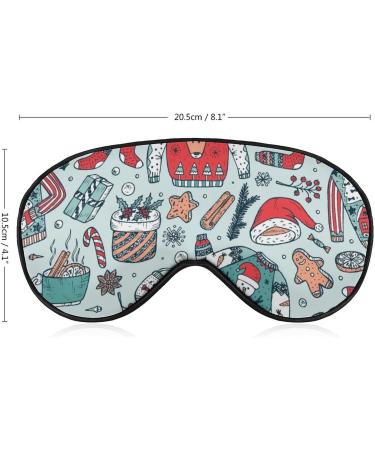 Ugly Christmas Sweater Party Sleep Mask | Adjustable Eye Cover for Sleeping | Blocks Light for Night Travel Nap | Men Women - Buy Online on GoSupps.com
