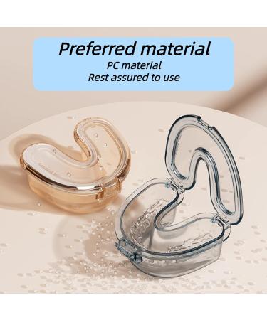 Portable Invisible Braces Storage Box | Transparent Orthodontic & Denture Case - Blue - Buy Online on GoSupps.com