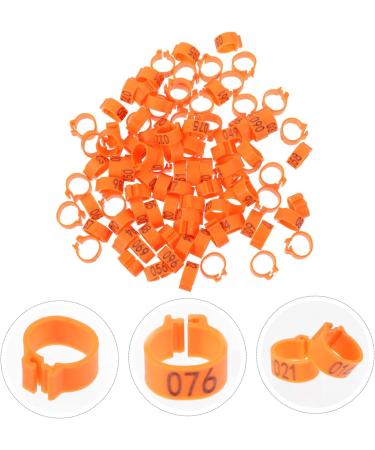 100 pcs Xuan Feet Charms Colorful Hen Leg Drumstick Number Products Stuff Identification Pigeons 1.3X1.3CM Orange - Buy Online on GoSupps.com
