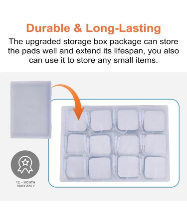 TENS Unit Replacement Pads - 20 Pcs Large 2x4 Electrode Patches Self-Adhesive & Reusable for Electrotherapy | Compatible with AUVON TENS 7000 - Buy Online on GoSupps.com