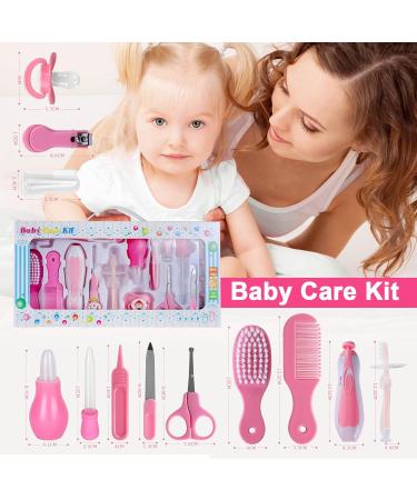 RoseFlower 20-in-1 Baby Healthcare & Grooming Kit - Nursery Care Set for Newborns, Infants, Boys, Girls - Toothbrush, Nail Clipper, Nose Cleaner, Nasal Aspirator Included - Buy Online on GoSupps.com