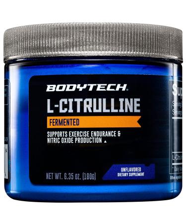 BODYTECH Fermented L-Citrulline 3000mg - Supports Exercise Endurance Nitric Oxide Production & Blood Flow (6.35 oz) 6.35 Ounce (Pack of 1)