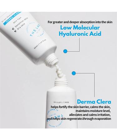 Blanc Doux Oligo Hyaluronic Acid Calming Cream 1.69 fl. oz. - VEGAN Certified | Hyaluronic Acid Moisturizer for Sensitive Dry Skin - Korean Skin Care - Buy Online on GoSupps.com