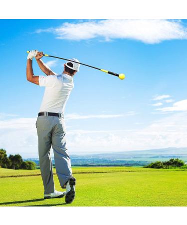 Greatlizard Golf Swing Training Aid - 48 Yellow Golf Trainer for Strength, Flexibility, and Tempo Training - Golf Accessories for Men and Women - Buy Online on GoSupps.com