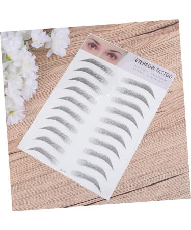 NOLITOY 2pcs 3d Eyebrow Stickers Makeup Eyebrow Tattoos Hair Kit Imitation Eyebrow Set Miss Eyebrow Trimming - Buy Online on GoSupps.com