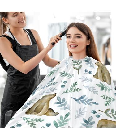 Waterproof Barber Cape - Cute Bears Cartoon & Cheetah Haircut Bib for Men & Women | Unisex Hair Cutting Cape  - Buy Online on GoSupps.com