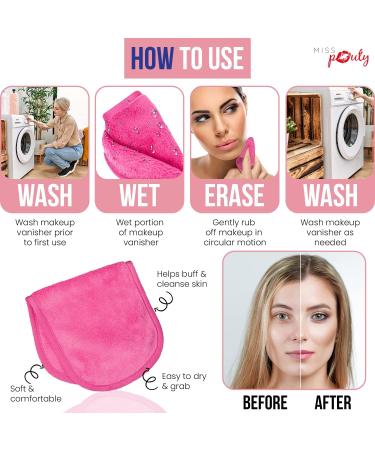 The Original Miss Pouty MakeUp Vanisher Eraser Cloth With Integrated Glove- Removes Make Up With Just Water - Buy Online on GoSupps.com