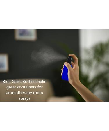 5 x Royal Blue 30ml Glass Spray Bottles - Pharmacy Quality with Pump & Black Caterpillar Head - DIN 18 Certified - Buy Online on GoSupps.com