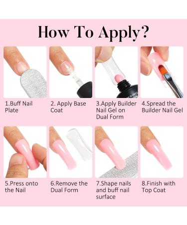 AIMEILI Nail Extension Gel 30ML Pink False Nail Gel Acrylic Gel Builder Nail Gel UV LED Nail Enhancement Gel Nail Thickening for DIY Salon Nail Art Design 041 - Buy Online on GoSupps.com