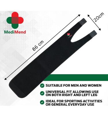 Adjustable Thigh Support for Men & Women - Large Hamstring & Quad Pain Relief - Compression Sleeve for Sports & Medical Support - Buy Online on GoSupps.com