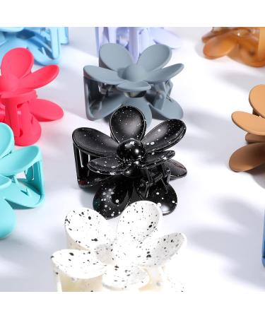 MINXIAN Matte Flower Hair Claw Clips for Women and Girls - 20PCS in 20 Colors - Buy Online on GoSupps.com