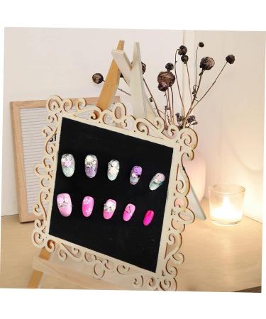 Beavorty 1Pc nail display board nail art showing detachable finger nail tips holders manicure showing rack practice manicure holder nail color display board mini wooden Work 26x18.1cm Assorted Color - Buy Online on GoSupps.com