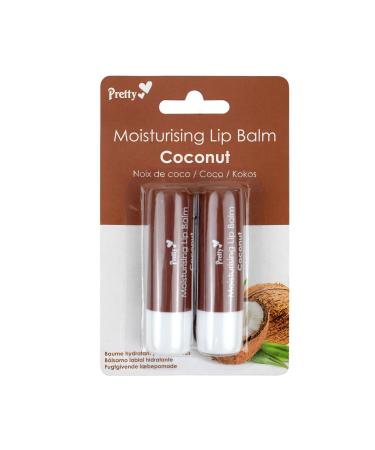 Pretty Moisturising Lip Balm - Coconut Coconut 4 count (Pack of 1)