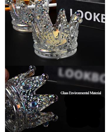 Crown Nail Art Dappen Dish - 2 in 1 Nail Pen Holder & Crystal Bowl for Acrylic Liquid & Powder - Perfect Nail Art Tool & Organizer - Buy Online on GoSupps.com