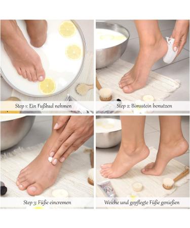 Buy Bimsstein Foot Care Set - Corn Skin Remover & Pedicure Tool (2 Pieces) for Hands & Feet - Hard Skin Removal | Natural Stone Solution - Buy Online on GoSupps.com