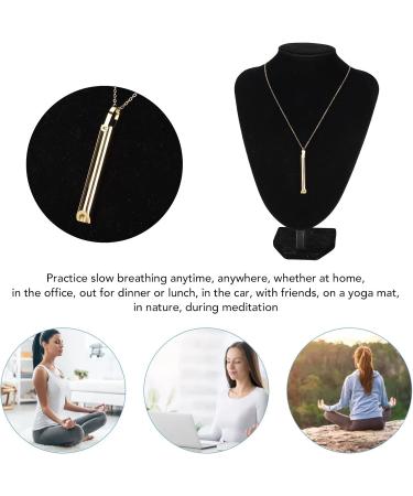 Anxiety Necklace Stress Relief Mindful Breathing Necklace Meditation Jewelry Breathwork Tool for Anxiety Relief Breathing Exercises Meditation Relaxation Calming Down Slowing The Breath(2#) - Buy Online on GoSupps.com