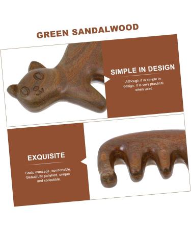 Beavorty Wide Tooth Sandalwood Comb - Creative Massage Tool for Scalp & Hair Care | International Shipping Available - Buy Online on GoSupps.com