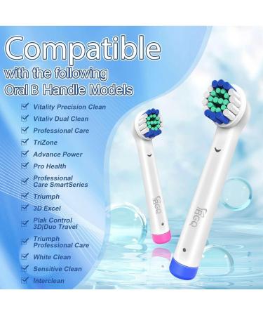 Replacement Toothbrush Heads for Oral B Braun - Soft Bristle Electric Toothbrush Heads (4PCS) - Small Medium Large Sizes - Gentle Cleaning - Buy Online on GoSupps.com