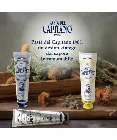 Captain's Pasta Pasta del Capitano 1905 Whitening baking powder toothpaste ideal for preserving natural tooth color reduces food stains 100 Made in Italy 75 ml tube - Buy Online on GoSupps.com