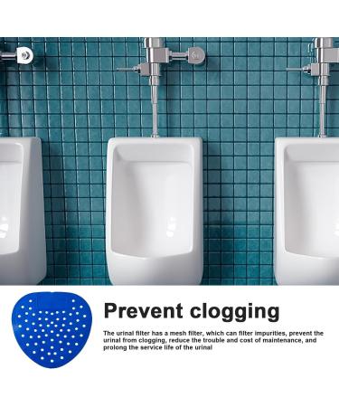 WOBBLO Urinal Deodorant Screen | Air Freshener Natural Urinal Mat Multifunctional Safe for Bathrooms Bathrooms Homes Hotels Blue (10 Pieces) - Buy Online on GoSupps.com