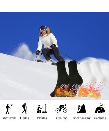 Buy Afiz Tourmaline Heated Socks | Slimming Health Socks for Outdoor Activities - Camping Hiking Skiing & More - Buy Online on GoSupps.com