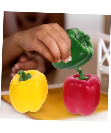 Cabilock 6pcs Simulated Vegetable Model Chili Models Peppers Decorations for Shop Simulation Cake Model Fake Pepper Ornament Fake Vegetable Pepper Simulated Pepper Bell Pepper Foam Food - Buy Online on GoSupps.com