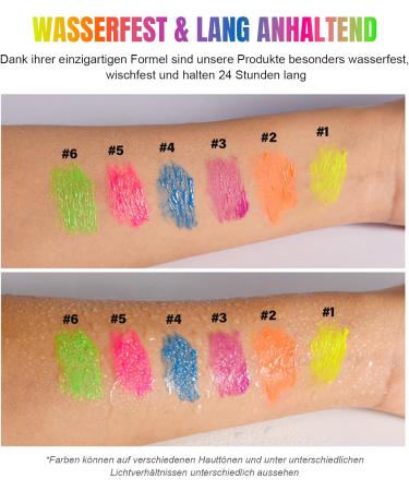 Mascara color fluorescent r sistant aux UV r sistant l'eau hautement pigment longue dur e pour toute la journ e convient pour le maquillage de sc ne de f te d'Halloween (#04 bleu) - Buy Online on GoSupps.com