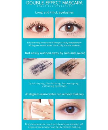 Eyelash Makeup Waterproof Lengthening Mascara | Volumizing Natural Looking Mascara Dramatic Lash Mascara Volume Length Mascara for Traveling Home Gatherings  - Buy Online on GoSupps.com