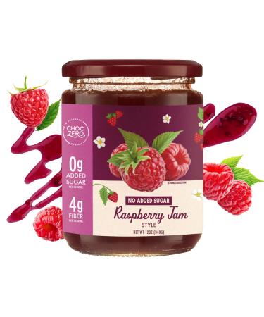 Sugar Free Raspberry Jam Preserves by ChocZero - Keto Jelly - Fruit Spread with No Added Sugar (1 Jar, 12oz)