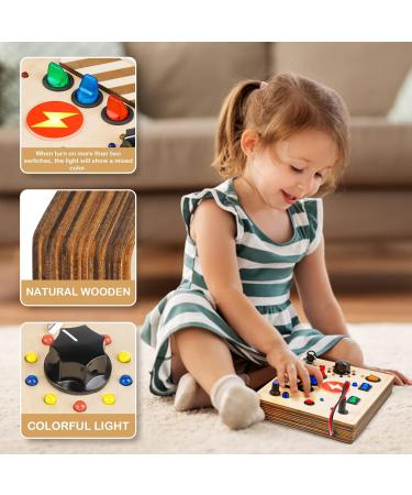 Joyreal Montessori Busy Board | Educational Wooden Toys for Toddlers 2-4 Years | Motor Skills Development - Buy Online on GoSupps.com