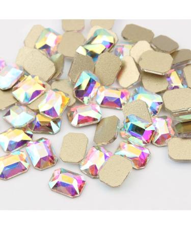 100pcs Nail Art Rhine 6X8mm Re-Octagonal Flatback Crystal s DIY Decorations Manicure Diamond for Nail - Buy Online on GoSupps.com