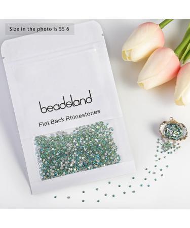 Beadsland 1440 Pieces Flat Back Rhinestones - SS6 Light Green Nail Crystals for Nails - High-Quality Nail Art Accessories - Buy Online on GoSupps.com