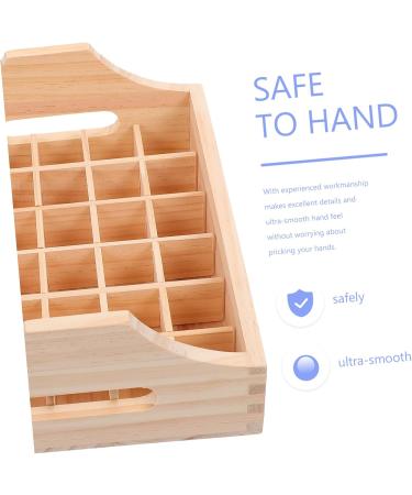Healeved Essential Oils Storage Box - Wooden Dispenser & Presentation Stand for Travel | Premium Quality Massivwood Container - Buy Online on GoSupps.com