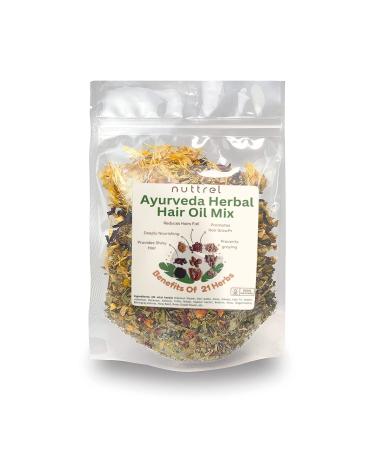 BlueQueen Herbal Hair Oil | 21 Herbs for Hair Growth Repair & Scalp Care | Ideal for Men & Women - Buy Online on GoSupps.com