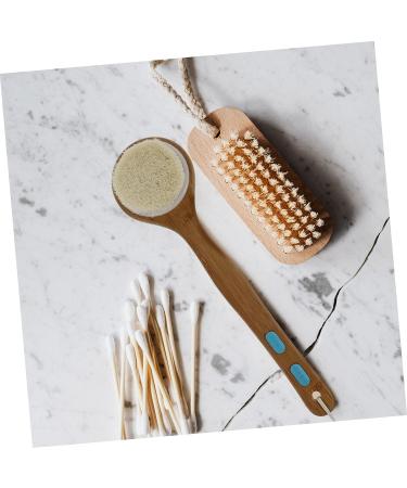 BCOATH Bamboo Handle Bath Cleaner Brush - Double-Sided Scrubber for Shower and Body Scrubbing - Buy Online on GoSupps.com