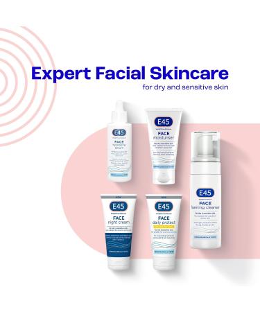 E45 Hyaluronic Acid Face Serum - 48-Hour Hydration for Dry & Sensitive Skin - Vegan & Dermatologist Tested - 30ml - Buy Online on GoSupps.com