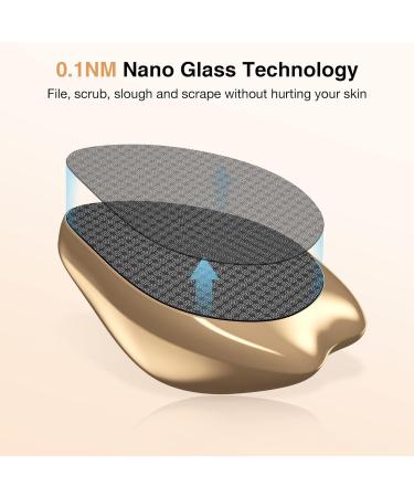 AnjoCare Nano Glass Foot File - Callus Remover for Salon-Worthy Pedicure at Home (Golden) - Buy Online on GoSupps.com