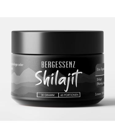 Bergessenz Shilajit Original Mumijo | Wild Collection | 30g Glass | Made in Germany | Lab Tested | +73% Fulvic Acid