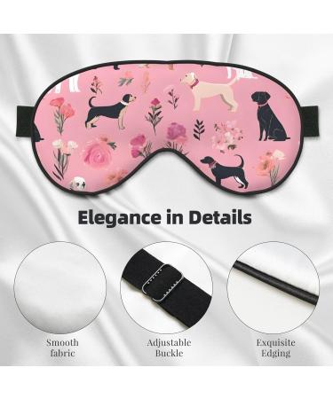 Sleep Mask Eye for Women & Men - Reusable Blackout Covers for Better Sleep Travel Essentials & Gifts - French Bulldog & Flowers Design - Buy Online on GoSupps.com