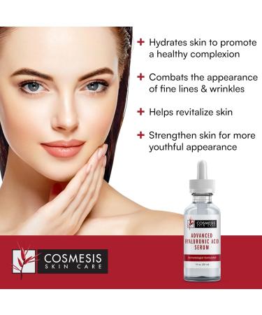 Advanced Hyaluronic Acid Serum 30ml - Hydrate Revitalize Skin & Reduce Fine Lines | Cosmesis International Shipping - Buy Online on GoSupps.com